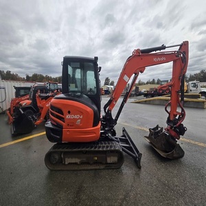 รถตักล้อยาง Kubota KX040-4 ชั่วโมงการใช้งานต่ำ พร้อมกระบอกไฮดรอลิก Huade เกียร์ ปั๊ม แบริ่ง มอเตอร์ เครื่องยนต์ PLC Core - Product Image 2