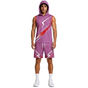 Custom 7 on 7 <b>Athletic</b> Hoodie Uniform Sleeveless Jersey and Shorts Set - Product Image 2
