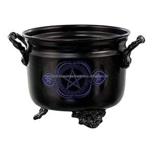 Chaudron en fonte bleu pentagramme avec bois d'agar pour toutes les saisons - Product Image 3