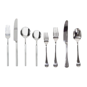 Ensemble de couverts en acier inoxydable 304 forgé et martelé, couteau à steak, fourchette, cuillère, finition miroir élégante haut de gamme, pour hôtel et restaurant - Product Image 5