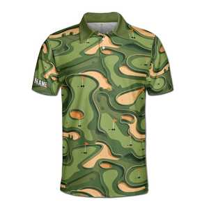 เสื้อโปโลชายแขนสั้นปักโลโก้ตามสั่ง สำหรับกอล์ฟ ผลิตจากโพลีเอสเตอร์ พิมพ์ลายดิจิทัล ผ้าถัก ระบายอากาศได้ดี - Product Image 3