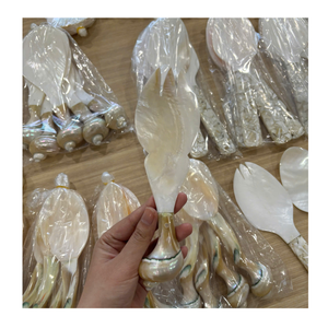 Juego de Cuchara y Tenedor Hechos a Mano con Madreperla, Vajilla con Mango de Concha Natural para Comedor, Venta al por Mayor - Product Image 6
