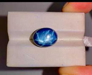 Saphir bleu naturel ovale cabochon, pierre précieuse bleu foncé, pierres brutes pour la création de bijoux, bagues, pendentifs, haute qualité - Product Image 4