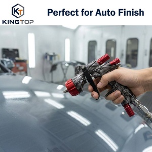 Pistola de pintura automática por gravedad, accionada por aire, de diseño personalizado OEM, con estructura de aleación de aluminio de 600 ml. - Product Image 3