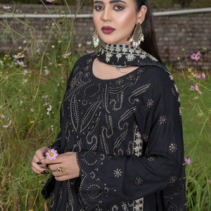 Collection de robes Shalwar Kameez pour femmes, grande taille, imprimé floral, broderie, nouvelles arrivées, vêtements traditionnels - Product Image 6