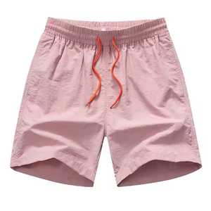 Best Casual Summer Canvas Shorts for Men <b>Elastic</b> Waist Lightweight Nylon Quick Dry with Pockets Custom logo Pattern - Product Image 1