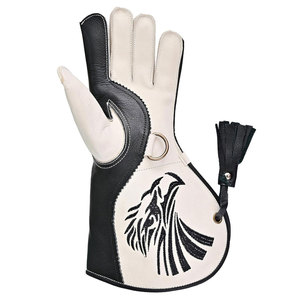 Guantes de Cetrería de Nuevo Diseño, Guantes para Manipulación de Aves, Guantes de Cetrería Largos Personalizados de Cuero de Alta Calidad de Doble Capa - Product Image 5
