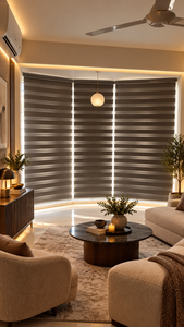 Persianas Zebra Día y Noche WINHOME Serie Sin Pelmet para Ventanas, Importadores de Tratamientos para Ventanas, Personalización OEM ODM para Ventanas de Apartamentos - Product Image 1