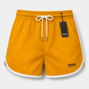 Shorts de course premium pour hommes, taille mi-haute, anti-plis, en tissu à séchage rapide pour des séances d'entraînement sans restriction de mouvement - Product Image 1