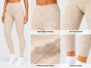printed <b>compression</b> <b>legging</b> for women high waist soft stretch breathable fabric casual wear yoga fitness gym sports workout OEM - Product Image 5