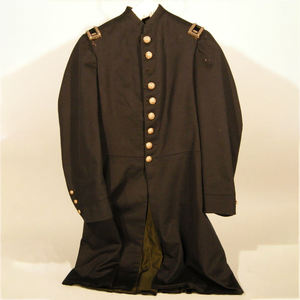 Manteau à franges américain répliqué avec boutons en laiton, manteau à franges américain répliqué en laine fait main - Product Image 2