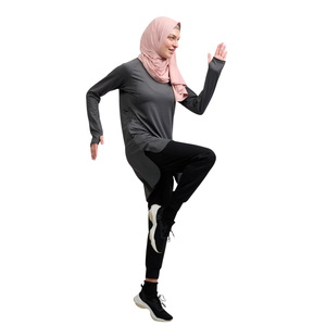 Conjunto de Burkini de 2 Piezas de Manga Larga y Corte Alto para Mujer, Ropa Deportiva Modesta, Secado Rápido, Logotipo Personalizado, UPF50+, Ecológico - Product Image 5