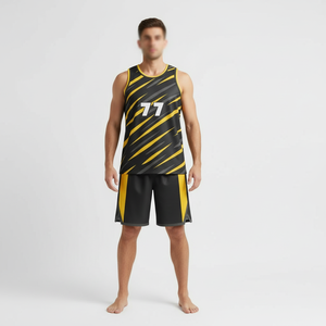 Uniforme de basket-ball personnalisé léger, dernier modèle de maillot de basket-ball, uniforme de basket-ball uni confortable - Product Image 1