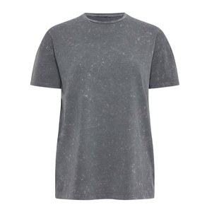 Camiseta de Verano para Mujer, Estilo Urbano, Manga Corta, Cuello con Estampado, Corte Regular, 100% Algodón, Secado Rápido, Venta al Por Mayor - Product Image 1