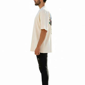 เสื้อยืดผู้ชายทรงหลวม เสื้อผ้าฝ้ายเนื้อนุ่ม ระบายอากาศได้ดี สวมใส่สบายๆ ในฤดูร้อน เหมาะสำหรับใส่ทุกวัน สไตล์สตรีทแฟชั่น เสื้อคลุมลำลองใส่สบาย - Product Image 4