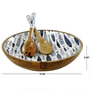 Ustensiles à salade faits à la main, écologiques, compatibles lave-vaisselle, pour la cuisine à domicile, fabriqués en Inde - Product Image 2