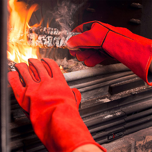 Guantes de Soldadura de Cuero Vacuno para Protección Laboral, Resistentes al Agua y Antiestáticos, Grosor de 10mil, Venta al Por Mayor - Product Image 4