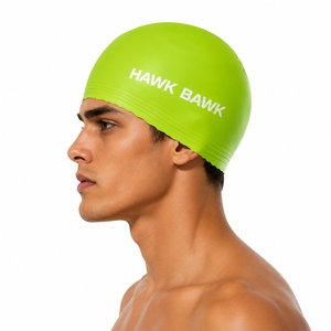 Bonnet de bain unisexe en silicone, ajustement confortable, élastique, imperméable, doux et extensible, service OEM - Product Image 3