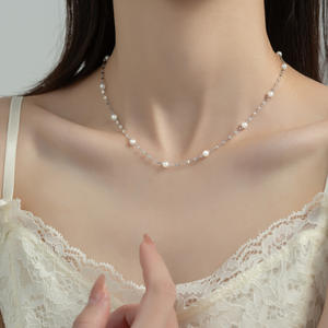 Collier en argent pur Nalan S925, style Ins, perle creuse, lapin, avec un cœur de fille du zodiaque, Y00445 - Product Image 2