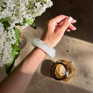 Vintage Thick Chunky Carved Resin <b>Bangle</b> <b>Bracelet</b> Trendy Multi-colors Customized Size Unisex Christian BY AFZA ENTERPRISES - Product Image 5