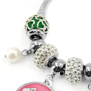   Bracelet porte-bonheur pour femmes, fabriqué en 1993, élégant, couleur rose, pendentif, bijoux de poignet, accessoire de mode élégant, anniversaire - Product Image 5
