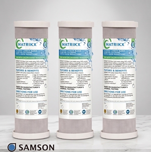 Filtre à eau universel de remplacement pour la maison, filtre à charbon en bloc pour boîtiers de filtre à encastrer, matériau certifié NSF - Product Image 1