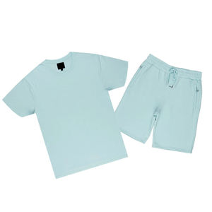 Conjunto de Camiseta y Pantalones Cortos Casuales para Hombre, Uso Diario, Logotipo Personalizado Impreso, Mejor Precio, MOQ Bajo, Camiseta Transpirable con Pantalones Cortos - Product Image 1