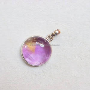 Colgante de Plata de Ley 925 sólida, colgante cuadrado, colgante único, para regalo, de bolivianita ametrino, colgante único - Product Image 6