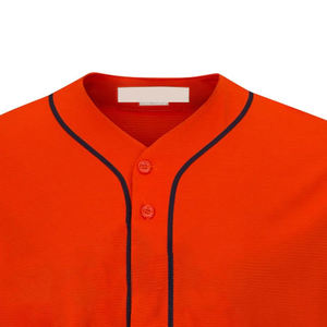 Maillot de baseball à manches courtes imprimé par transfert thermique personnalisé, uniforme d'équipe OEM, respirant, séchage rapide, UPF 50, vêtements de sport en polyester - Product Image 3