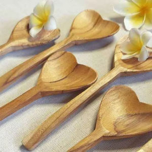 Ensemble de couverts de luxe en bois d'acacia vintage de qualité supérieure, lavable au lave-vaisselle, durable et élégant, pour les fêtes, vente en gros - Product Image 1