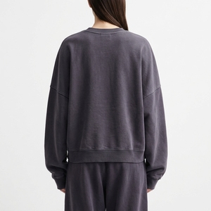 Sweat-shirt ample personnalisé de haute qualité pour homme, idéal pour l'automne/hiver, à porter au quotidien, coupe oversize, uni, manches classiques - Product Image 4