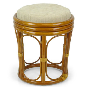 Tabouret d'appoint en rotin Solution d'assise élégante pour une utilisation intérieure ou extérieure - Product Image 6