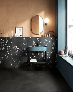 Nouvelle conception, carrelage en porcelaine terrazzo 600x600, haute qualité, antidérapant, antibactérien, pour murs et sols intérieurs, salle de bain, cuisine, escalier, finition mate - Product Image 5