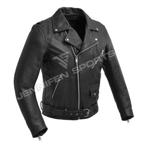 Youth Standing Collar Leather <b>Jacket</b> Black Motorcycle Real Leather <b>Biker</b> <b>Jacket</b> Customize Your Leather Motorcycle <b>Jacket</b> For men - Product Image 1