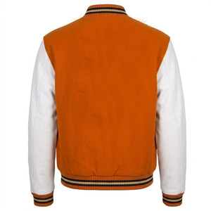 Custom Design Wool Body Varsity <b>Jacket</b> with White Leather Sleeves Premium Letterman <b>Baseball</b> <b>Jacket</b> <b>for</b> <b>Men</b> - Product Image 4