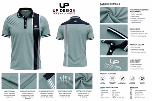 เสื้อโปโลผู้ชายแบบกำหนดเอง แห้งเร็ว ผลิตจากโพลีเอสเตอร์ สำหรับทีมกอล์ฟ ชุดยูนิฟอร์ม พร้อมปักโลโก้ตามสั่ง ชุดกีฬาองค์กร รับผลิตแบบ OEM ODM - Product Image 5