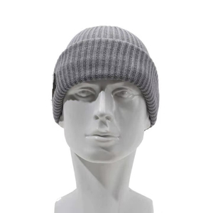 Bonnet cagoule en tricot gris 2-en-1 convertible pour le ski et les activités de plein air - Product Image 2