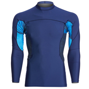 Durable 240GSM Breathable BJJ Rash Guard Long Sleeve MMA <b>Compression</b> <b>Shirt</b> Professional Grappling Wear Quick Dry Customizable - Product Image 2