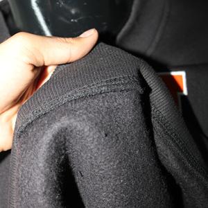 Sweat-shirt à col montant VILLE BLACK 100% coton ORANGE avec broderie appliquée, col large, URBAN PRODUCTIONS - Product Image 5