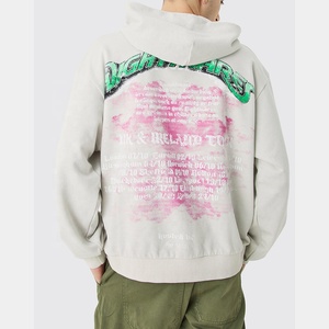 Sudadera con Capucha de Punto Grueso con Estampado Digital, Estilo Oversize, Novedad, con Letras Estampadas, Tejido de Punto 100% Algodón Orgánico - Product Image 5