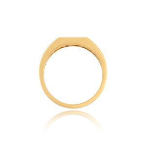 แหวนวงกว้างทองคำขาว 14K ประดับเพชรเลี้ยงในห้องปฏิบัติการ - Product Image 2