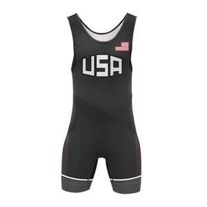 Maillot de lutte américain à sublimation personnalisée OEM T-shirt de lutte Japon débardeur de lutte - Product Image 5