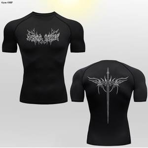 Maillot de compression et t-shirt (Polyester/Nylon) Teint uni Fabriqué au Pakistan - Product Image 5