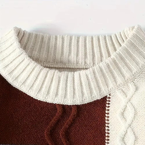 Pull-over décontracté pour homme NURJENNA INDUSTRIES, 100% laine, couleur unie, manches longues, respirant, tricoté - Product Image 5