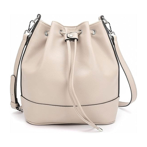 Sac fourre-tout en cuir véritable 2026 pour femme, sac à bandoulière vintage en cuir de vachette, sac seau personnalisé en cuir souple pour le shopping - Product Image 1