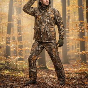 Combinaison de chasse d'hiver pour homme, style populaire, tissu respirant uni, haute qualité, confortable, personnalisable pour la vente en ligne - Product Image 5
