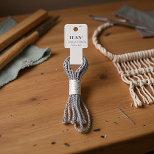 Cordón Trenzado Iln de 5 mm x 4 m, Color Gris Plateado - Product Image 2