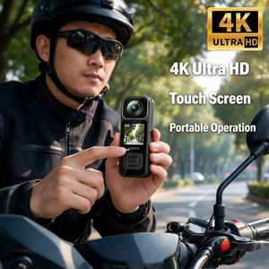 กล้องแอคชั่นพกพา IFA03 Q2 รุ่น 4K เลนส์คู่ 130 °   การบันทึกภาพมุมกว้างแบบ MP4 พร้อมระบบมองเห็นในเวลากลางคืนอัตโนมัติ - Product Image 3