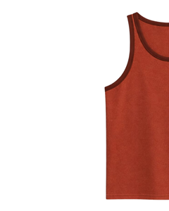 Custom Rust <b>Orange</b> Men Tank <b>Top</b> Cotton Sleeveless <b>Vest</b> O Neck Summer Gym Workout Casual Plain Singlet OEM Manufacturer Supplier - Product Image 3