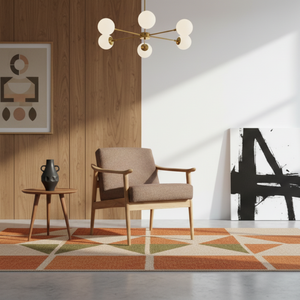 Sillón Alex de Diseño Moderno, Estructura de Madera de Teca Sólida, Silla de Descanso con Respaldo de Ala en Cuero PU, Mueble para Sala de Estar, Dormitorio u Hotel - Product Image 3